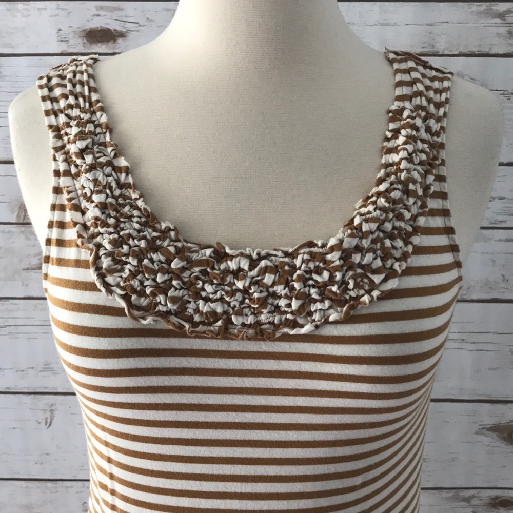 • Ann Taylor Loft Striped Tank Top •